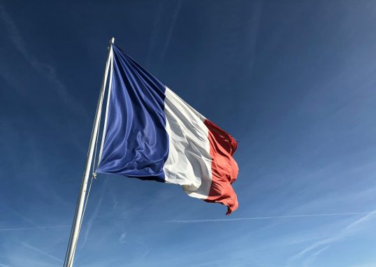 Yugoslavia flag under blue sky